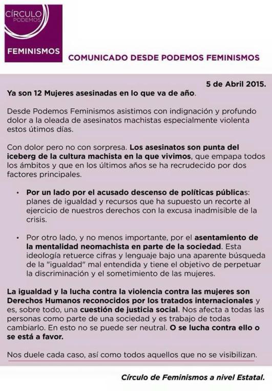 podemos feminismos